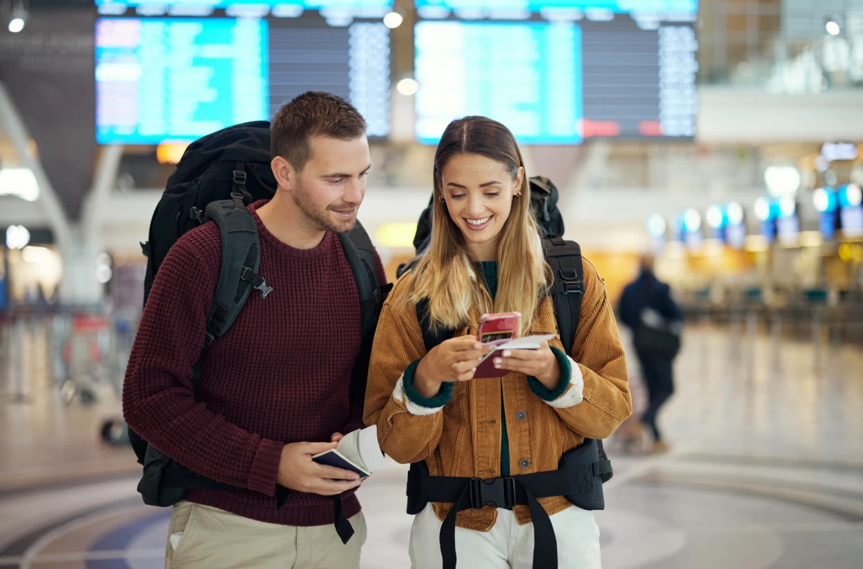 eSIM connectivity at the airport